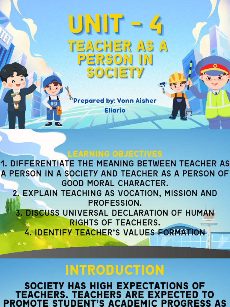 Teacher's Role and Values in Society | PDF | Teachers | Morality