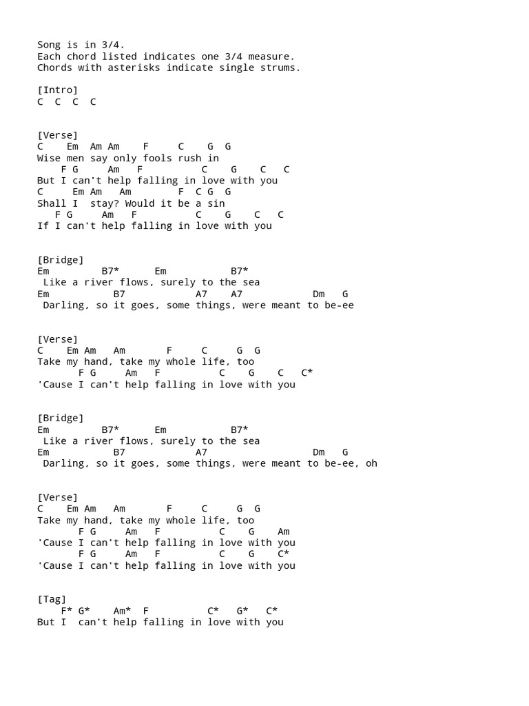 3/4 Chord Progression for Love Song | PDF