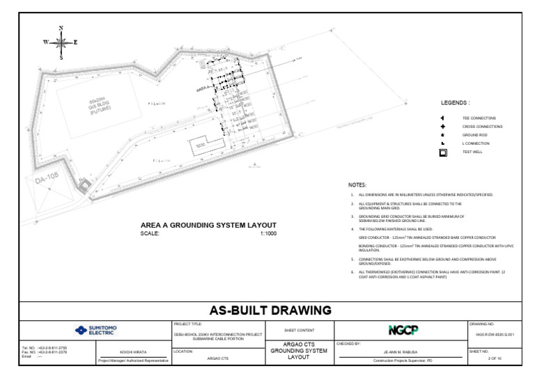 0430.R - DW.6520.Q.001 As-Built Argao CTS Grounding System Layout-Area ...