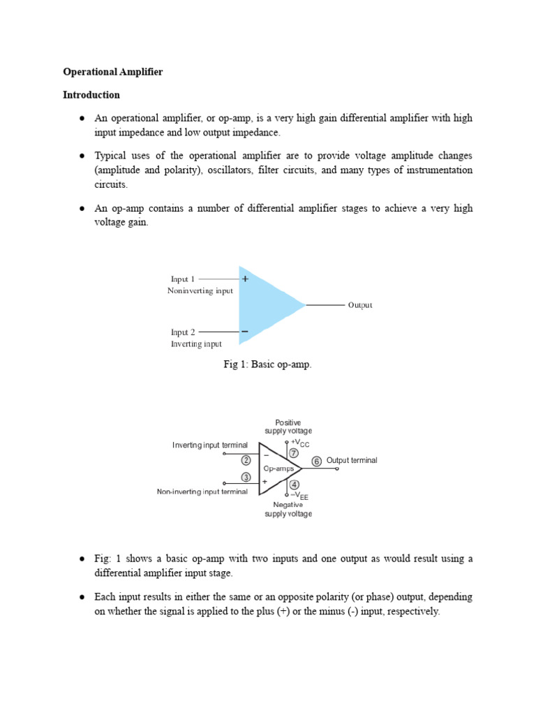Understanding Operational Amplifiers | PDF | Operational Amplifier ...
