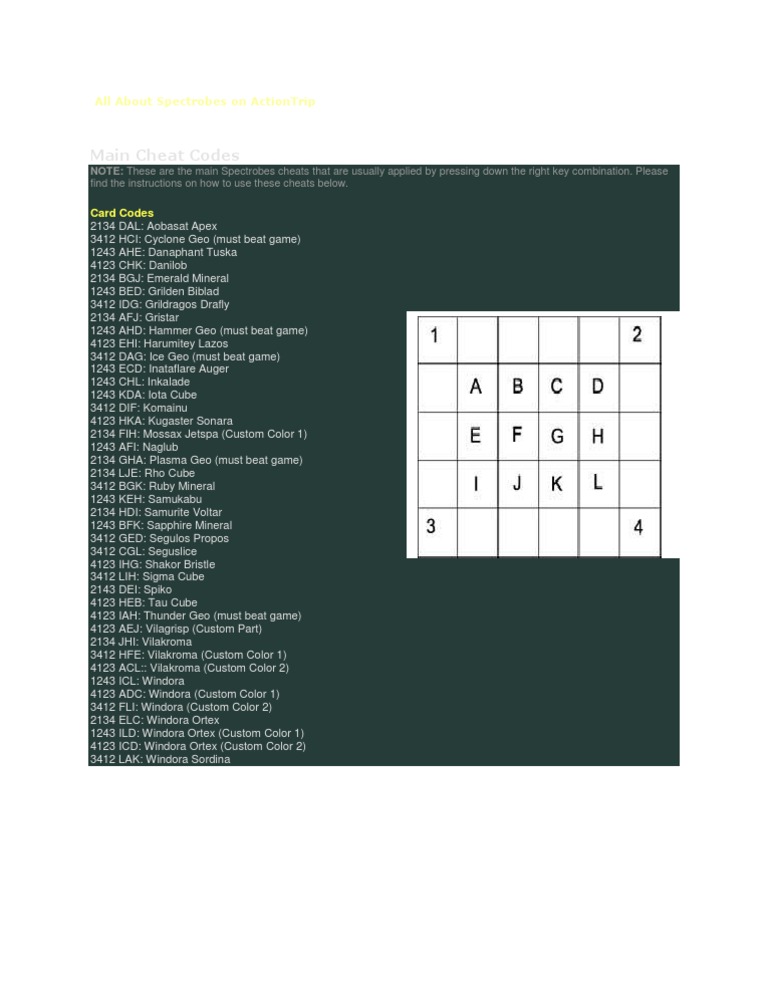 All About Spectrobes Card | PDF | Games & Activities | History