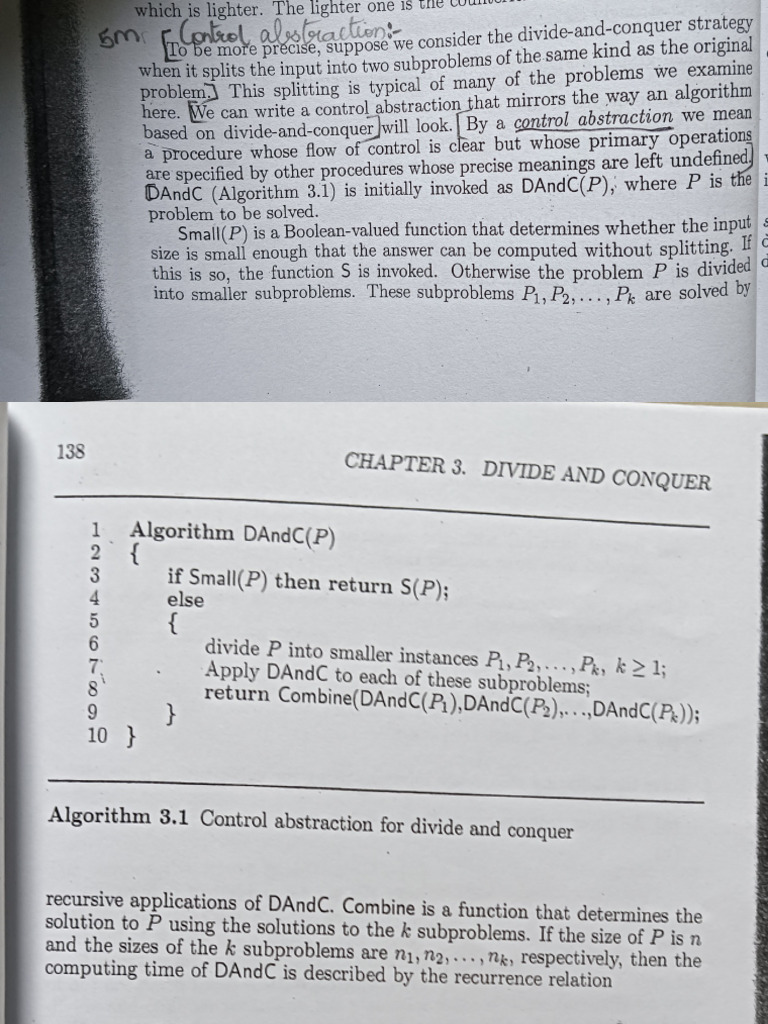 Control Abstraction in Divide and Conquer | PDF
