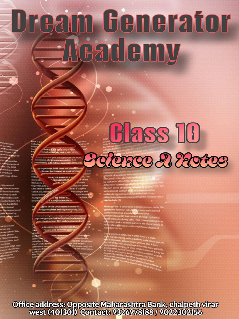 Class 10th Science 1 Study Material | PDF | Alkene | Hydrocarbons