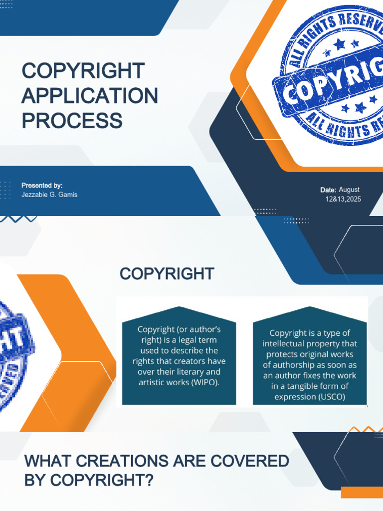 Copyright Application Process Guide | PDF