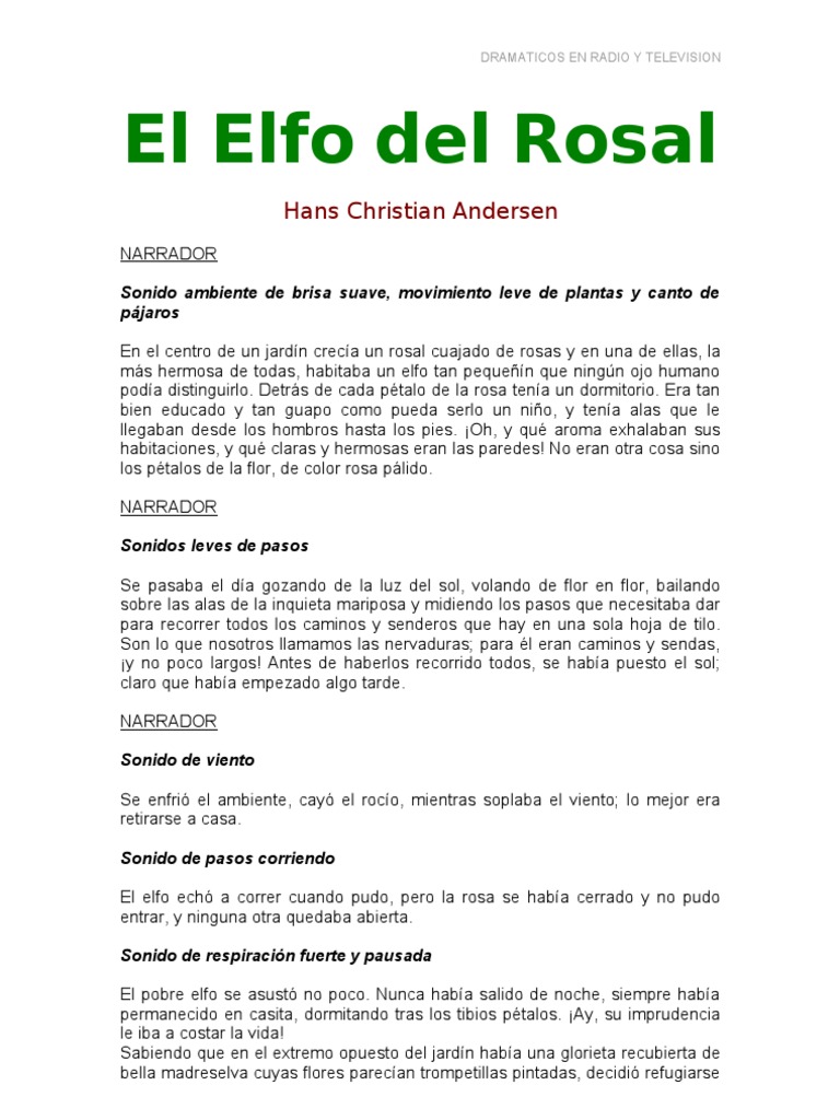 El Elfo del Rosal: Amor y Tragedia | PDF | Rosa | Elf (Tierra Media)