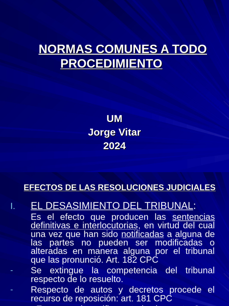 Efectos de las Resoluciones Judiciales | PDF | Sentencia (ley) | Res ...