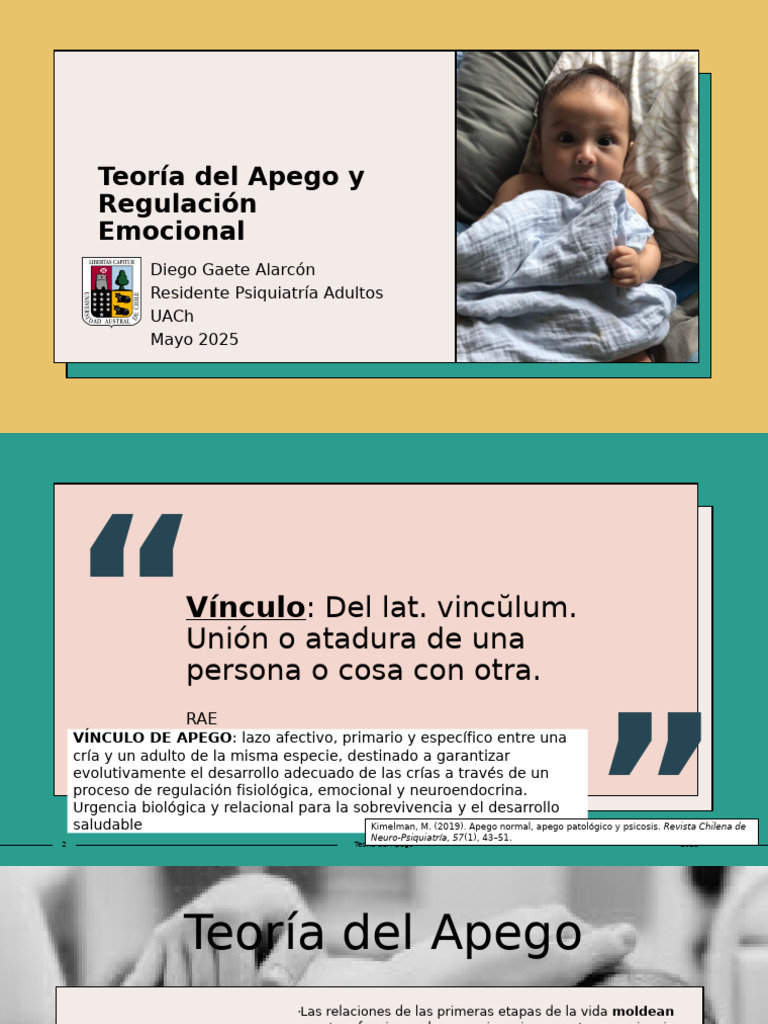 Teoría del Apego y Regulación Emocional | PDF | Teoría de apego ...