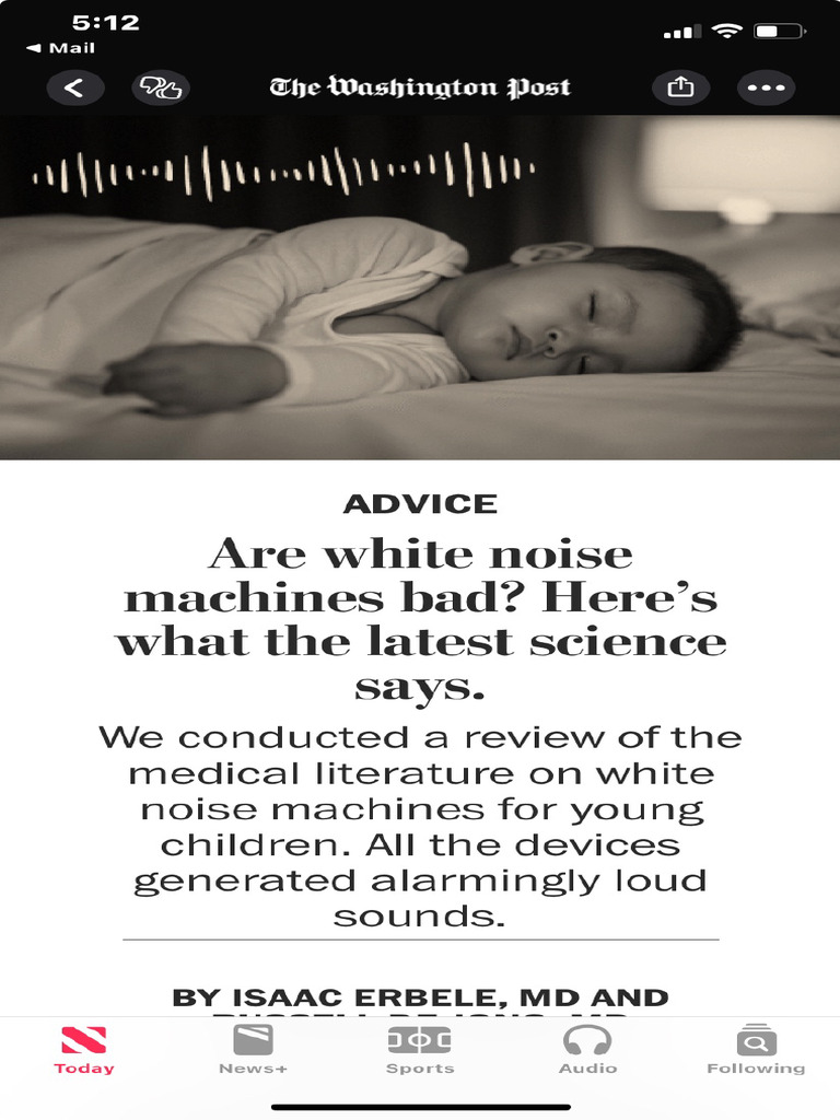 Advice Are White Noise Machines Bad Here's What The Latest Science Says ...