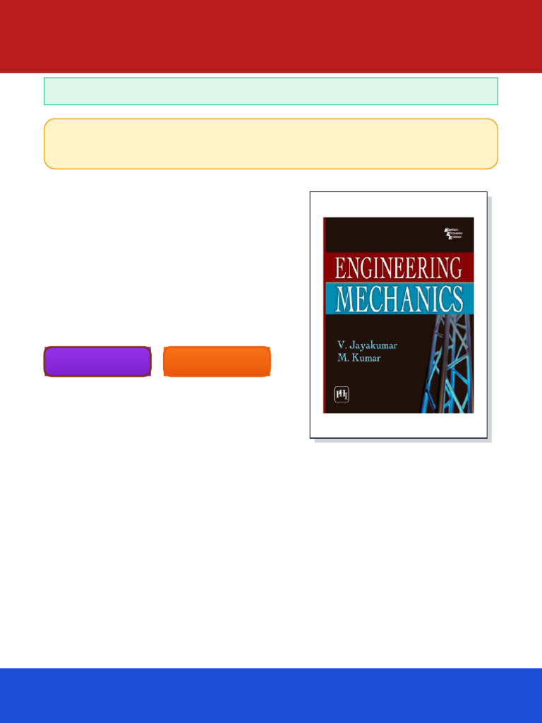 Engineering Mechanics 1st Edition V. Jayakumar Ebook Online Text ...