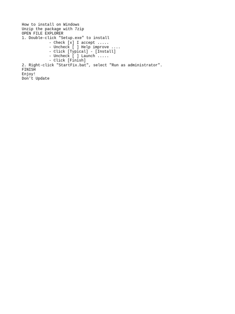 Windows Installation Guide | PDF