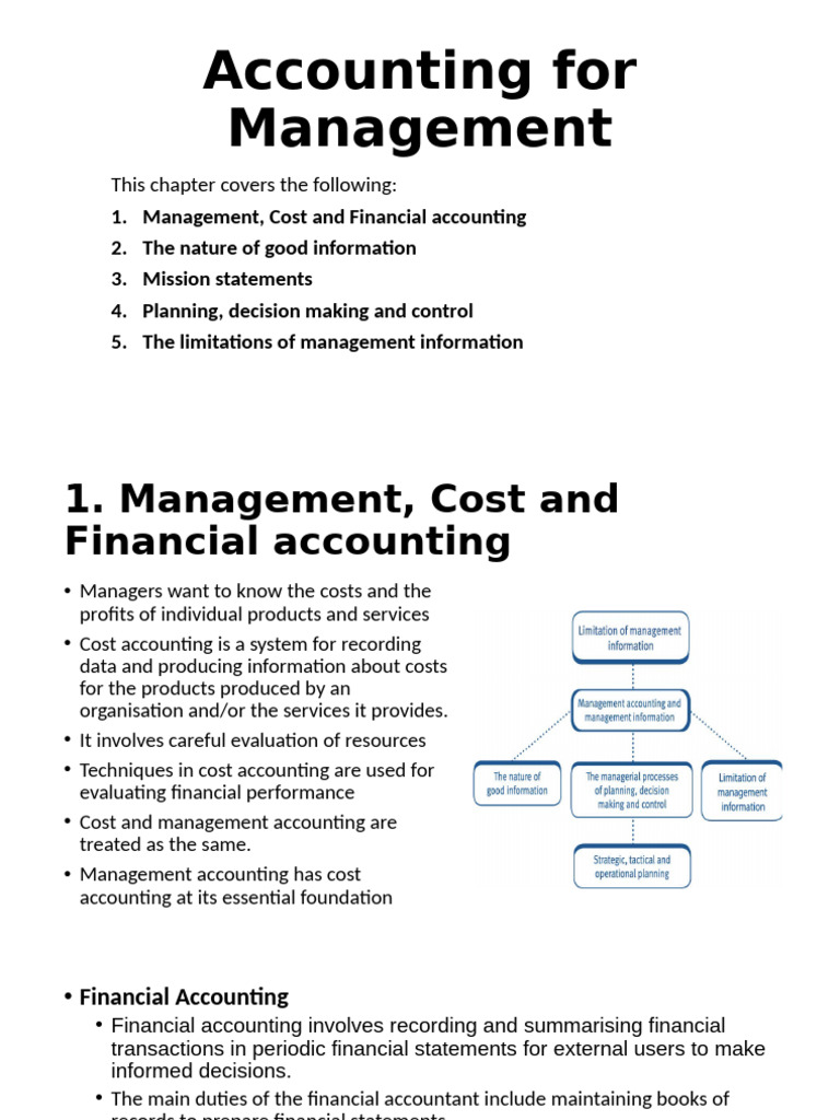 Management Accounting Essentials Guide | PDF | Financial Accounting ...