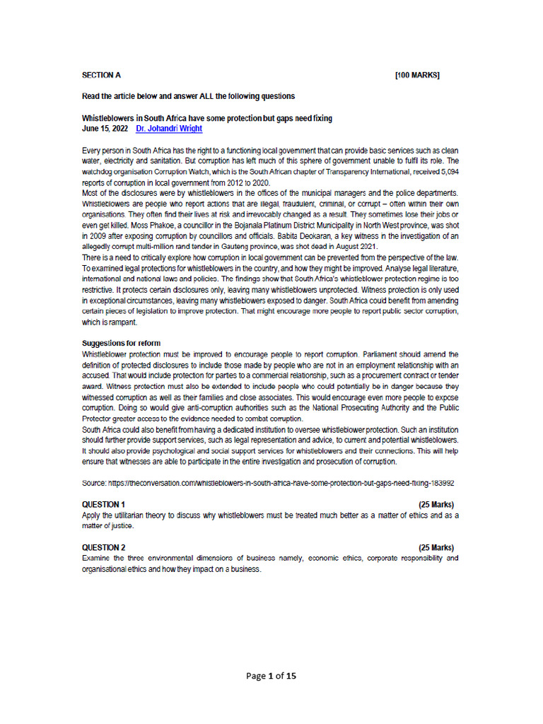 Business Environment and Ethics (Business Management 3C) | PDF