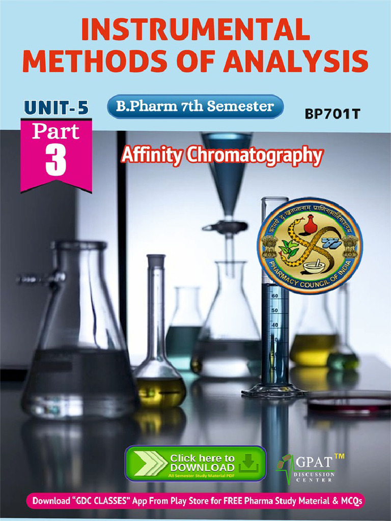7th Semester Unit-5 Affinity Chromatography | PDF