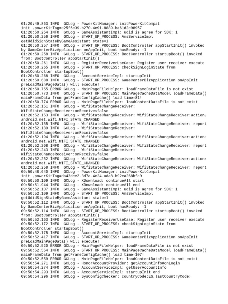 GameCenter Initialization Log Analysis | PDF | Hypertext Transfer ...