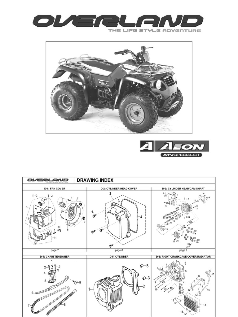Aeon Overland 180 | PDF | Carburetor | Screw