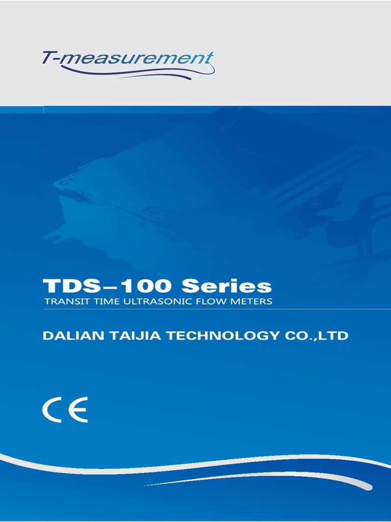 TDS 100H Catalog 1 (Flow Meter Manual) | PDF