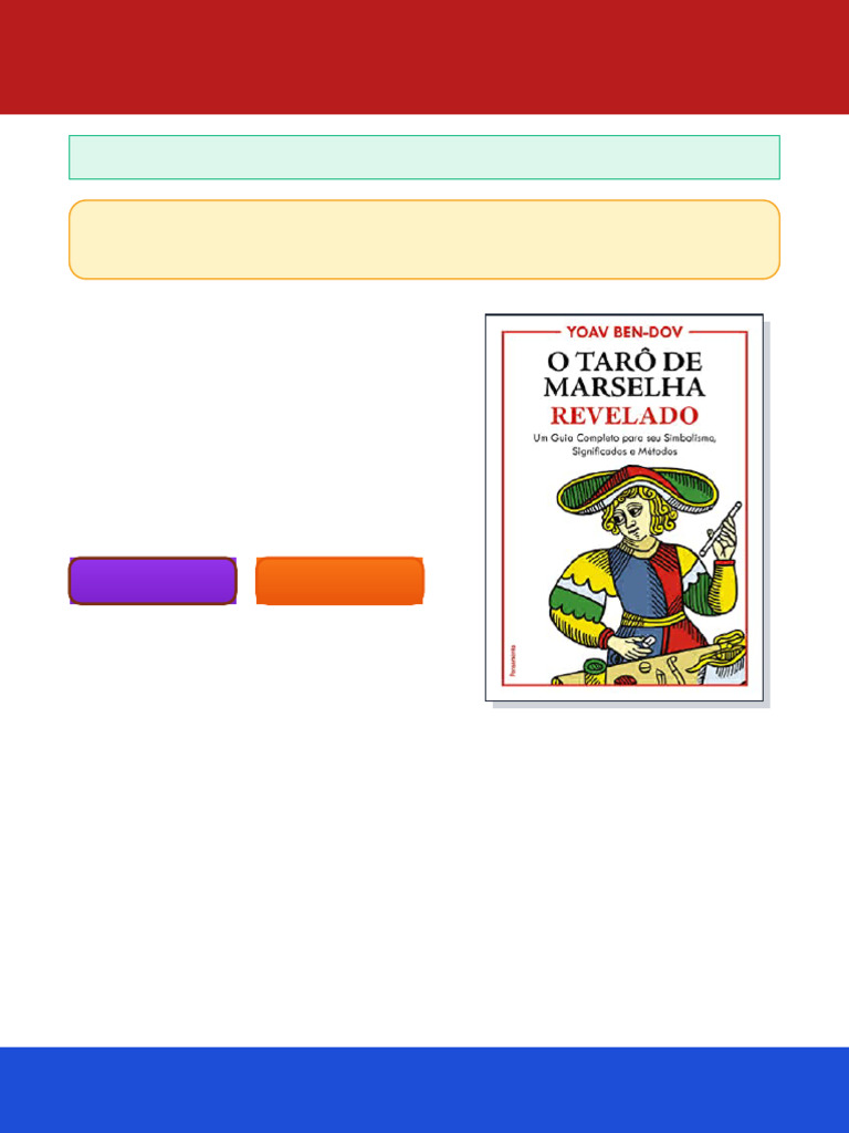 Guia Completo do Tarô de Marselha | PDF | Tarô | Cartas de baralho