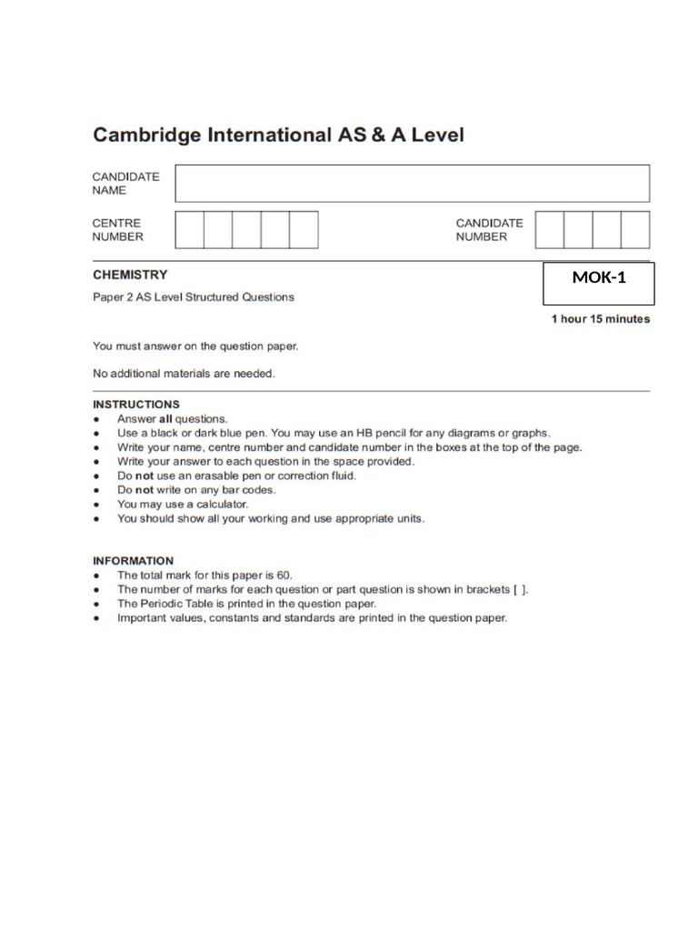 Paper 2 As Level Structured Questions | PDF