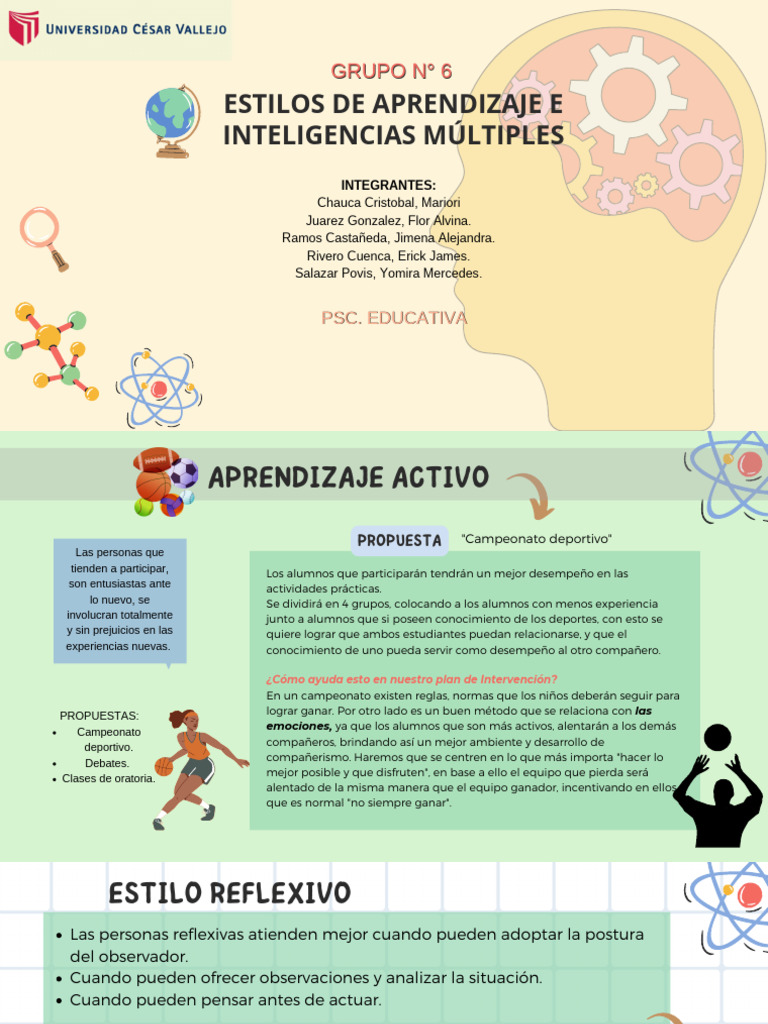 Estilos de Aprendizaje e Inteligencias Múltiples | PDF | Aprendizaje ...