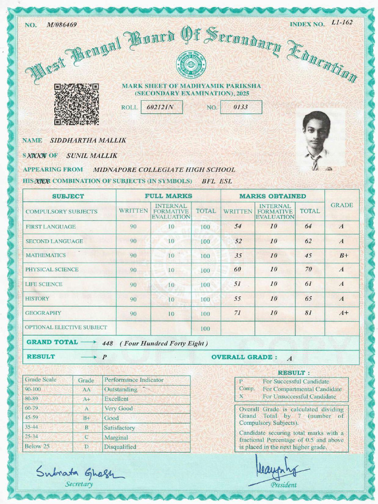 Marksheet 1 | PDF