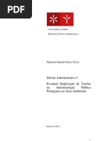 Eventual Duplicação deTarefas na Administração Publica