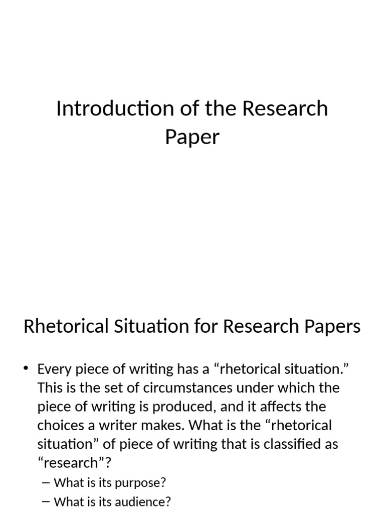 Understanding Rhetorical Situations in Research | PDF | Fallacy ...