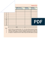 SL - No Employee Name Eligible Amount (Basic+DA & Others) Employee Contribution Employer Contribution