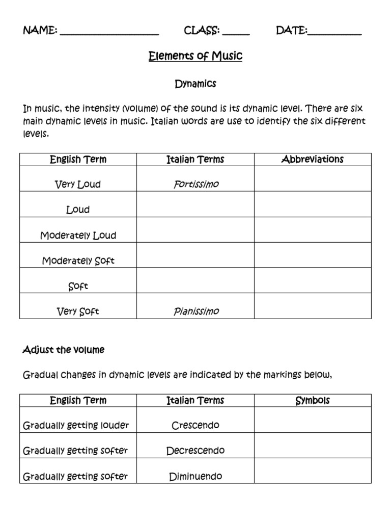 Music Dynamics and Tempo Guide | PDF | Tempo | Musicology