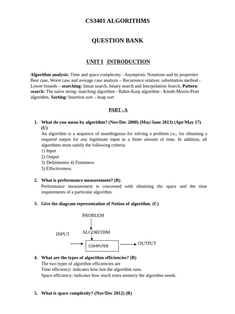 CS3401-ALGORITHMS1 | PDF | Vertex (Graph Theory) | Time Complexity