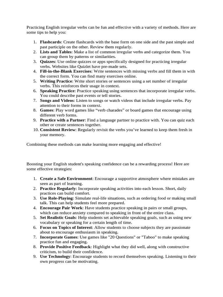 Effective Strategies for Teaching English | PDF | Learning | Teaching ...