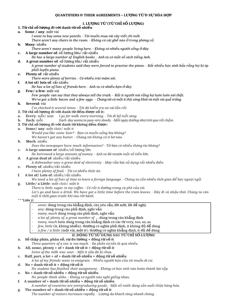QUANTIFIERS TUẦN 8 | PDF