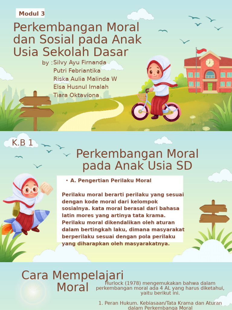 Modul PDGK4403 Pendidikan Anak Di SD Modul 3 Perkembangan Moral Dan ...