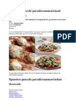 Spenótos Gnocchi Paradicsommártással