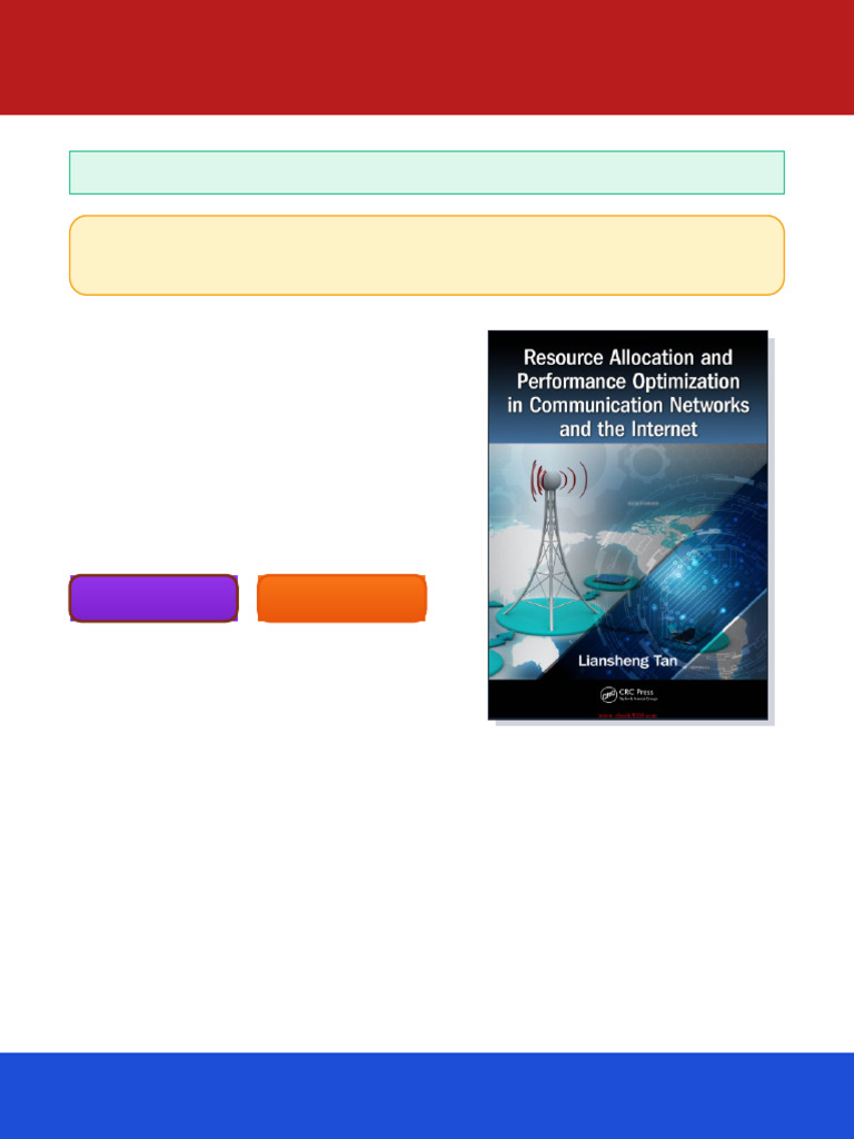 Resource Allocation and Performance Optimization in Communication ...