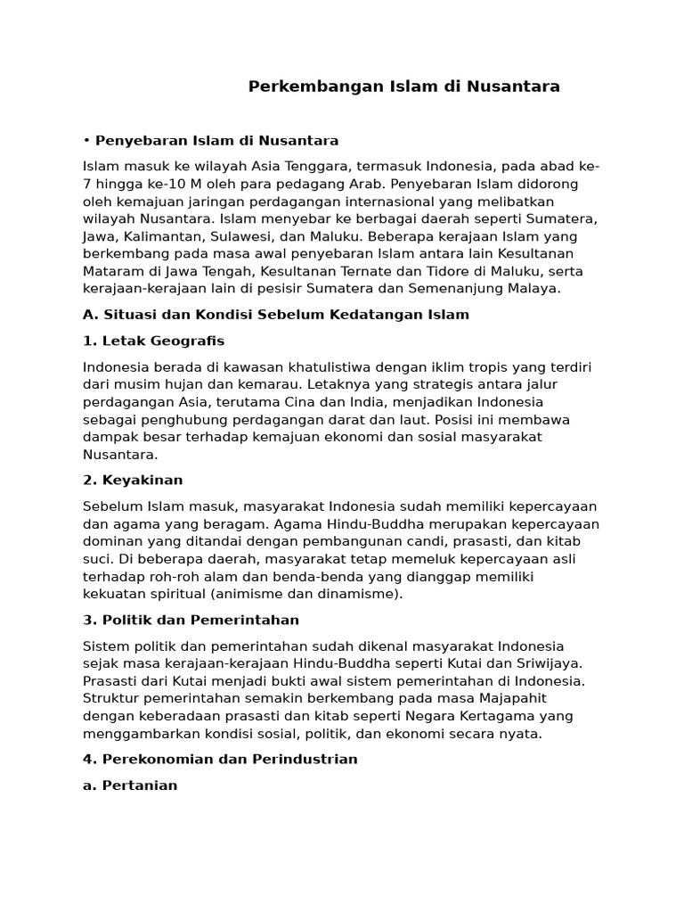Penyebaran Islam di Nusantara | PDF