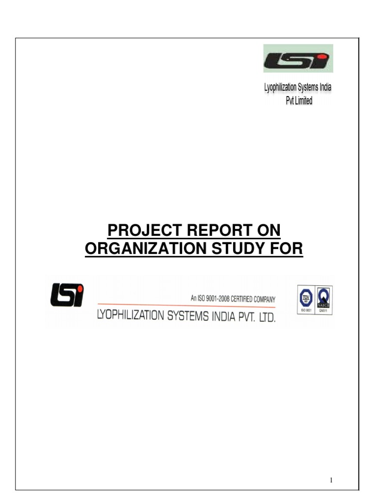 Organizational Study of Lyophilization Systems | PDF