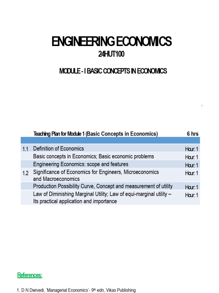 Basic Concepts in Engineering Economics | PDF | Demand | Elasticity ...