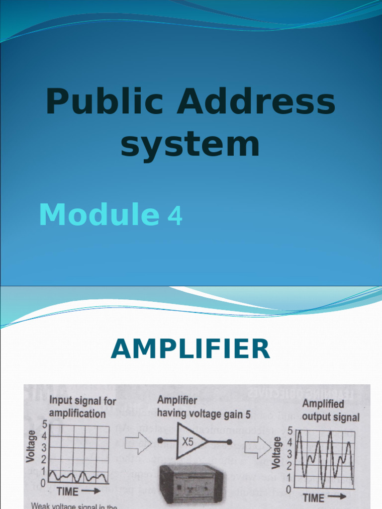 Public Address System | PDF
