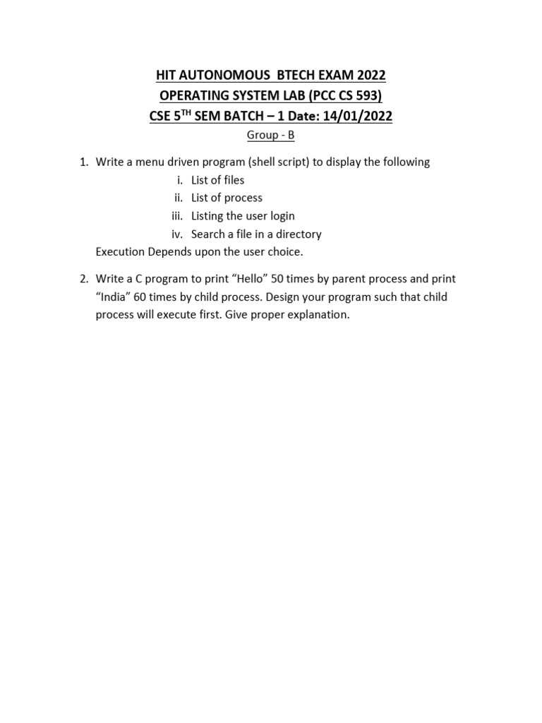 Pcc Cs 593 _pray_os Lab Question 2022 Group b | PDF
