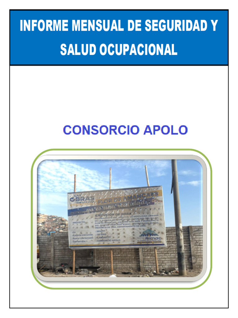 Informe Mensual de Seguridad Noviembre 2025 | PDF | Seguridad y salud ...