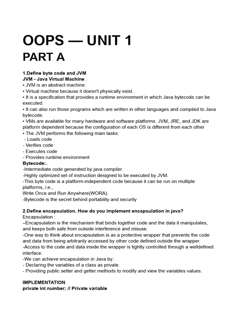 Oops End Sem Answer Key Finalized | PDF | Inheritance (Object Oriented ...