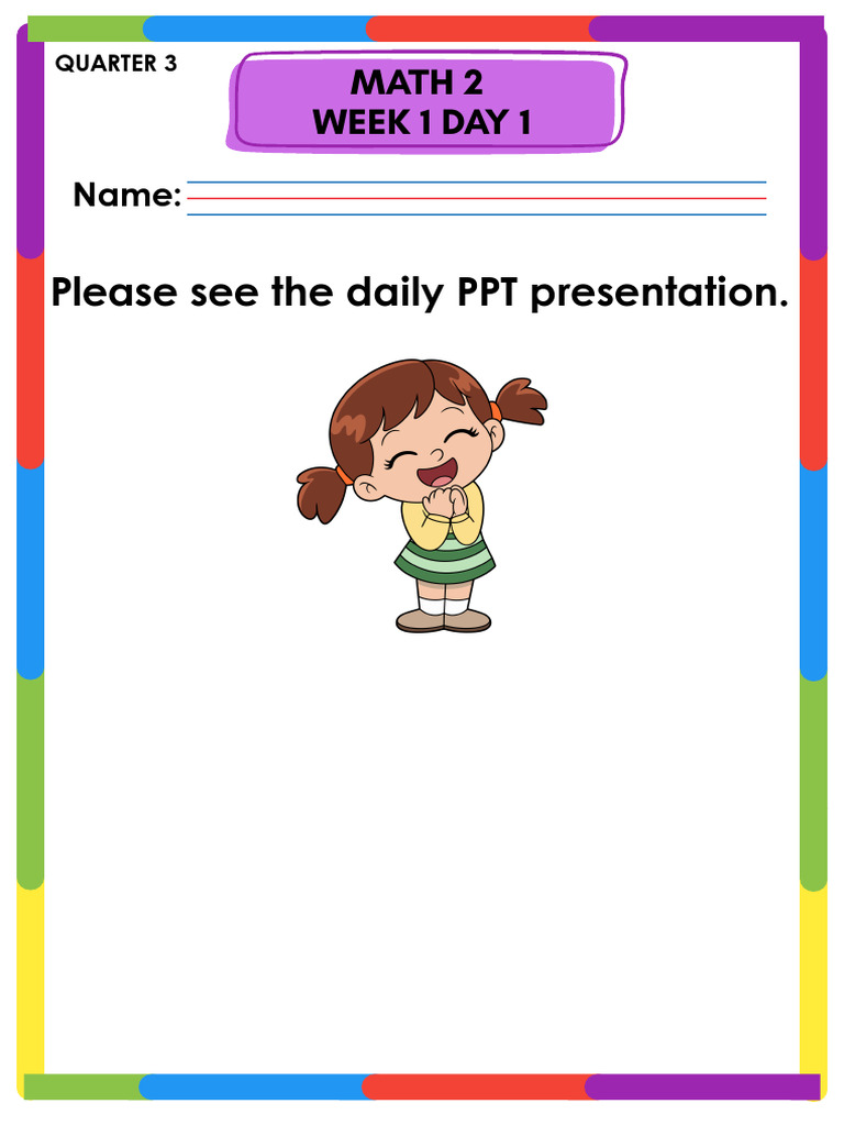 Math 2 Week 1 Activities Overview | PDF