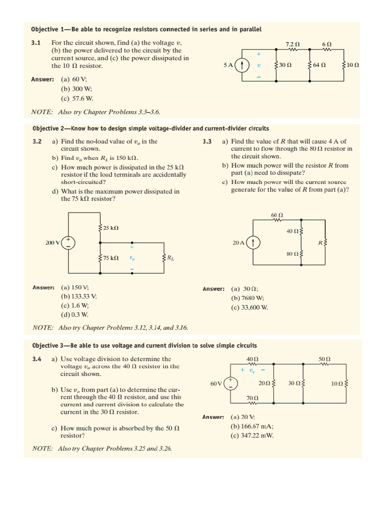 Circuit Analysis Assignments Guide | PDF