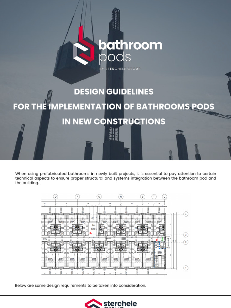 Bathroom Pod Design Guidelines | PDF | Wall | Bathroom