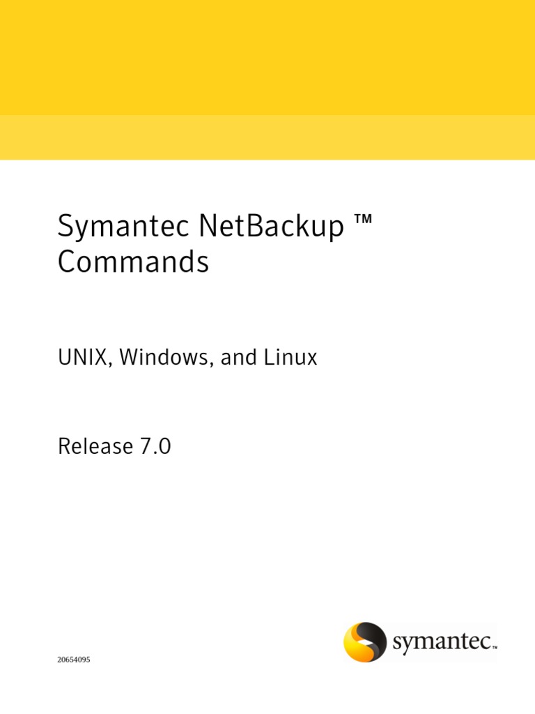 NetBackup Commands PDF Command Line Interface File System