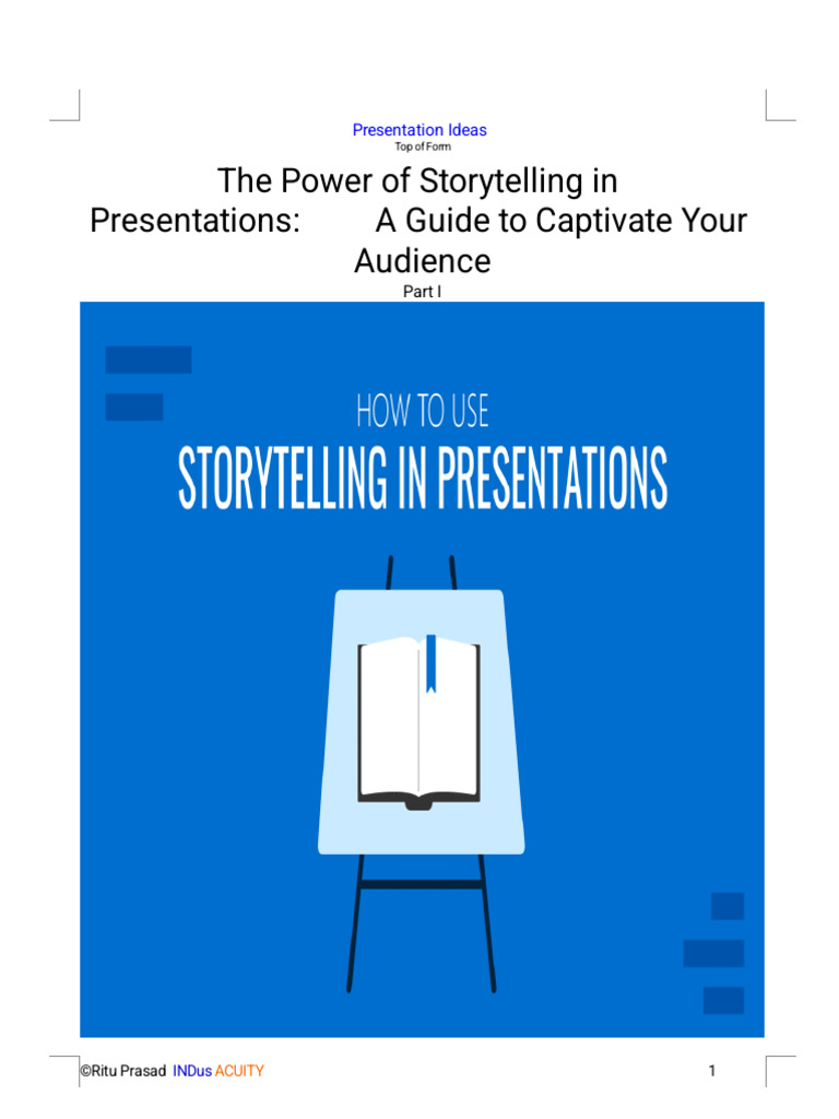 Storytelling Techniques for Engaging Presentations | PDF | Storytelling ...