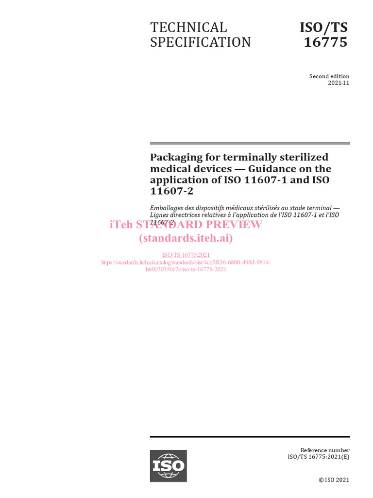 ISO 11607 Guidance for Medical Device Packaging | PDF | International ...