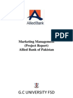 Marketing Management of Allied Bank of Pakistan