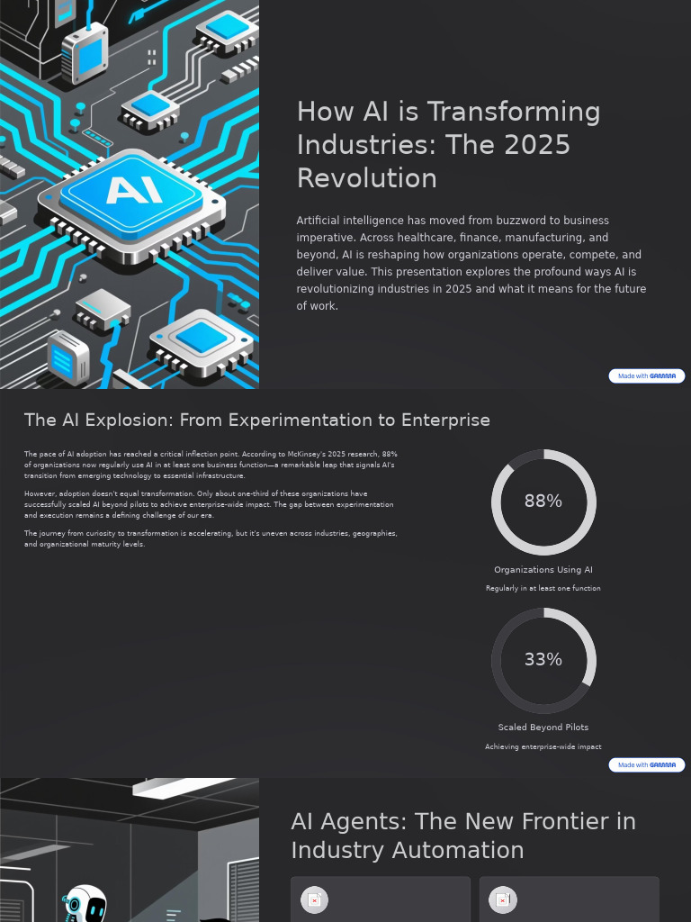 AI's Impact on Industries by 2025 | PDF | Artificial Intelligence ...