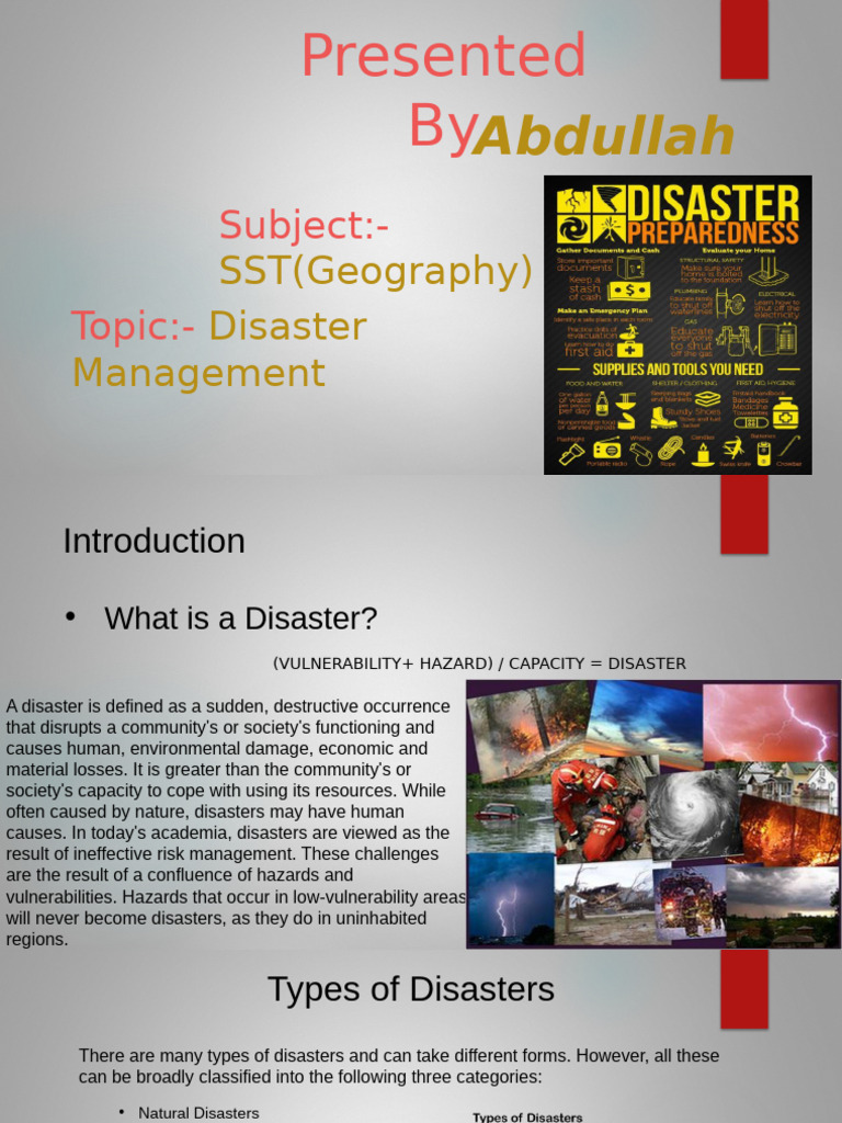 Understanding Disaster Management Types | PDF | Natural Disasters | Hazards